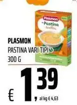 Coop PLASMON PASTINA VARI TIPI offerta