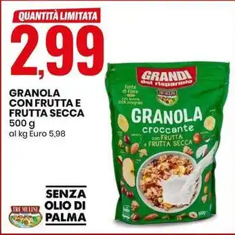 GRANOLA CON FRUTTA E FRUTTA SECCA 500 g