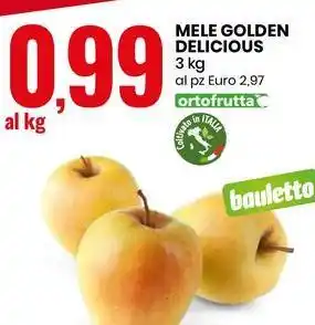 Eurospin MELE GOLDEN DELICIOUS 3 kg offerta