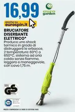 Eurospin BRUCIATORE DISERBANTE ELETTRICO offerta