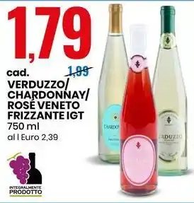 Eurospin VERDUZZO/ CHARDONNAY/ ROSÉ VENETO FRIZZANTE IGT 750 ml offerta