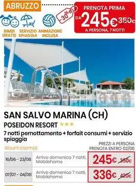 Eurospin SAN SALVO MARINA (CH) POSEIDON RESORT offerta