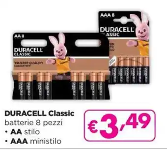 Acqua & Sapone DURACELL Classic batterie 8 pezzi offerta