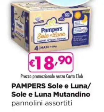 Acqua & Sapone PAMPERS Sole e Luna/ Sole e Luna Mutandino pannolini assortiti offerta