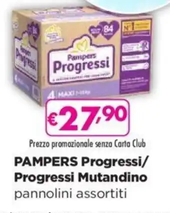 Acqua & Sapone PAMPERS Progressi/ Progressi Mutandino pannolini assortiti offerta