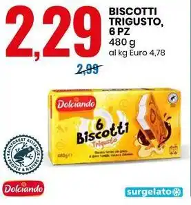 BISCOTTI TRIGUSTO, 6 PZ 480 g