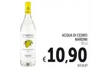 Spazio Conad ACQUA DI CEDRO NARDINI 70 cl offerta