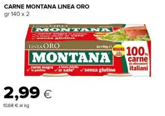 Tigre CARNE MONTANA LINEA ORO gr 140 x 2 offerta