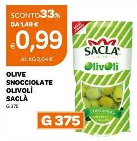 Ekom OLIVE SNOCCIOLATE OLIVOLI SACLÀ offerta