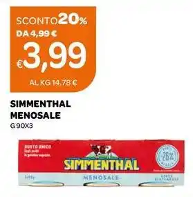 Ekom SIMMENTHAL MENOSALE offerta