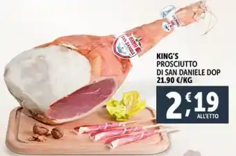 Deco Supermercati KING'S PROSCIUTTO DI SAN DANIELE DOP offerta