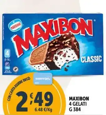 Deco Supermercati MAXIBON 4 GELATI G 384 offerta