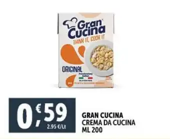 Deco Supermercati GRAN CUCINA CREMA DA CUCINA ML 200 offerta