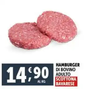 Deco Supermercati HAMBURGER DI BOVINO ADULTO offerta