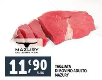 Deco Supermercati TAGLIATA DI BOVINO ADULTO MAZURY offerta