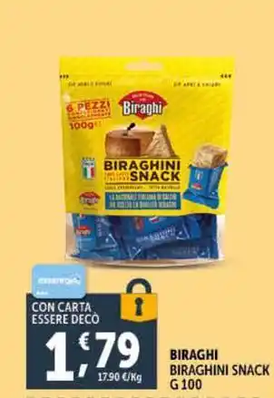 Deco Supermercati BIRAGHI BIRAGHINI SNACK G100 offerta