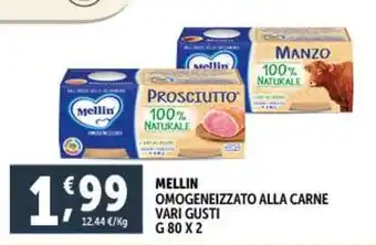Deco Supermercati MELLIN OMOGENEIZZATO ALLA CARNE VARI GUSTI offerta
