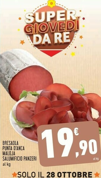 Conad Superstore Bresaola punta d'anca maloja offerta