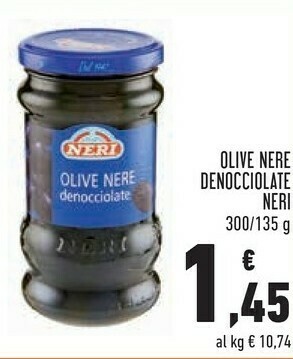 Conad Superstore Olive nere denocciolate 135 g(ml) offerta
