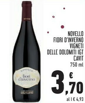 Novello fiori d'inverno vigneti delle dolomiti igt