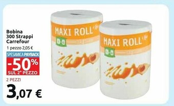 Carrefour Market Carrefour bobina 300 strappi offerta