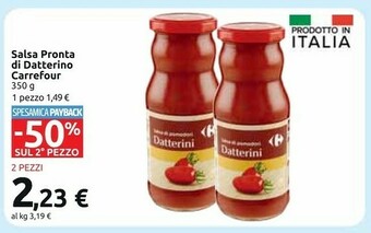 Carrefour Market Salsa pronta di datterino 350 g offerta