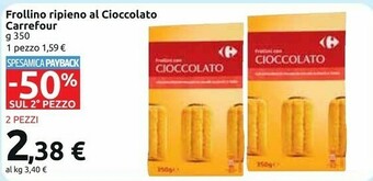 Carrefour Market Carrefour frollino ripieno al cioccolato offerta
