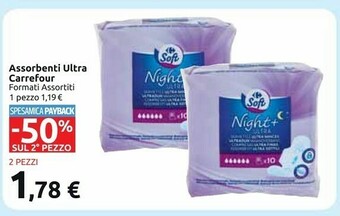 Carrefour Market Carrefour assorbenti ultra offerta