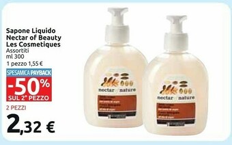 Nectar of beauty les cosmetiques sapone liquido