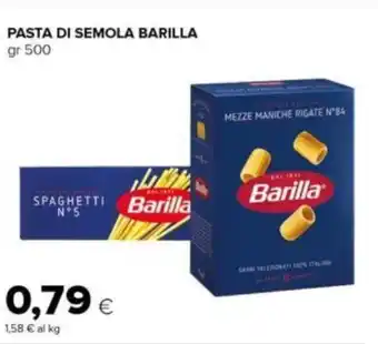 Tigre PASTA DI SEMOLA BARILLA gr 500 offerta