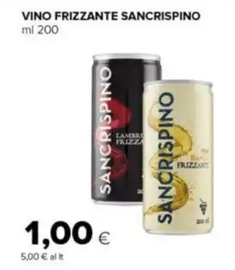 Tigre VINO FRIZZANTE SANCRISPINO ml 200 offerta