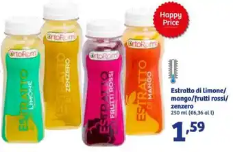 In'S Mercato Estratto di limone/ mango/frutti rossi/ zenzero 250 ml offerta