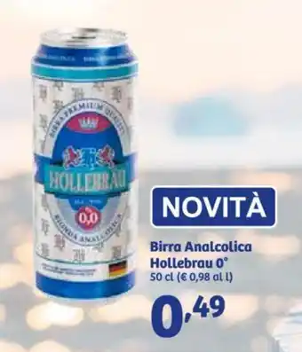 In'S Mercato Birra Analcolica Hollebrau 0° 50 cl offerta