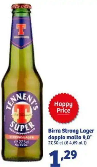 In'S Mercato Birra Strong Lager doppio malto 9,0° 27,50 cl offerta