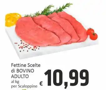 Paghi Poco Fettine Scelte di BOVINO ADULTO offerta