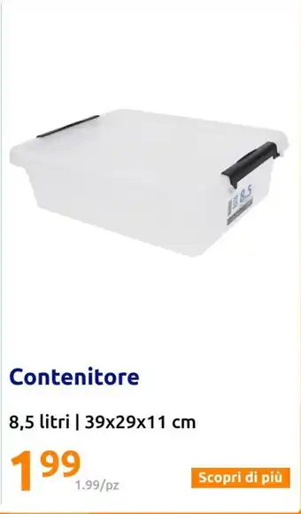 Action Contenitore 8,5 litri | 39x29x11 cm offerta
