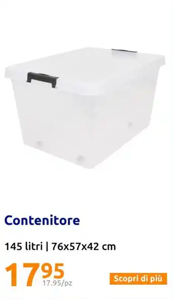 Action Contenitore 145 litri | 76x57x42 cm offerta