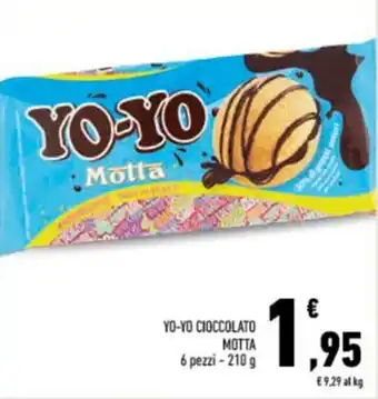 Conad YO-YO CIOCCOLATO MOTTA 6 pezzi - 210 g offerta