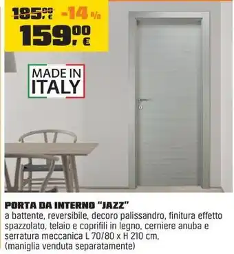 OBI PORTA DA INTERNO "JAZZ" offerta