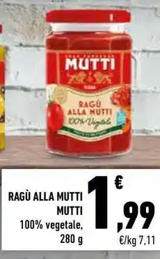 Conad RAGÙ ALLA MUTTI MUTTI 100% vegetale offerta