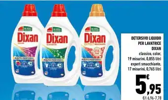 Conad DETERSIVO LIQUIDO PER LAVATRICE DIXAN offerta