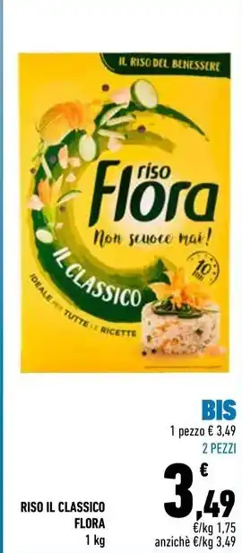 Conad City RISO IL CLASSICO FLORA 1 kg offerta