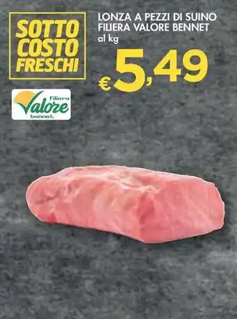 Bennet LONZA A PEZZI DI SUINO FILIERA VALORE BENNET offerta
