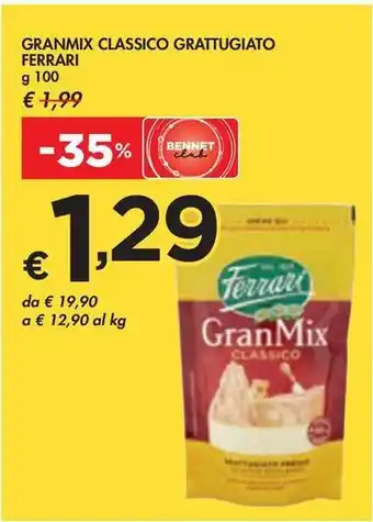 Bennet GRANMIX CLASSICO GRATTUGIATO FERRARI g 100 offerta