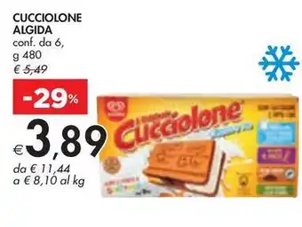 Bennet CUCCIOLONE ALGIDA conf. da 6, g 480 offerta