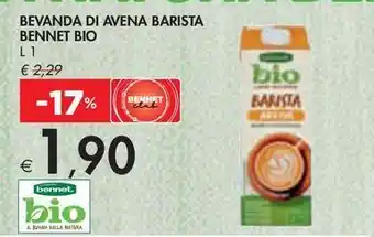 Bennet BEVANDA DI AVENA BARISTA BENNET BIO L 1 offerta