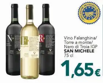 Altasfera Vino Falanghina/ Torre a monte/ Nero di Troia IGP SAN MICHELE 75 cl offerta