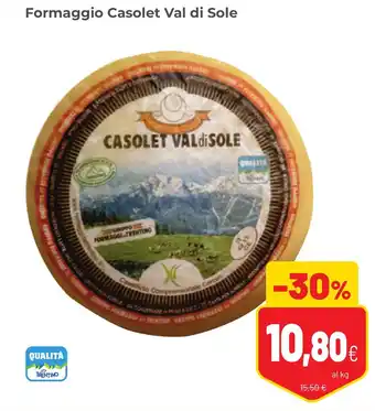 Formaggio Casolet Val di Sole