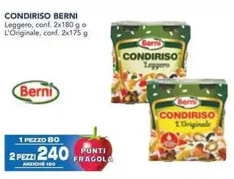 Esselunga CONDIRISO BERNI Leggero, conf. 2x180 g o L'Originale, conf. 2x175 g offerta