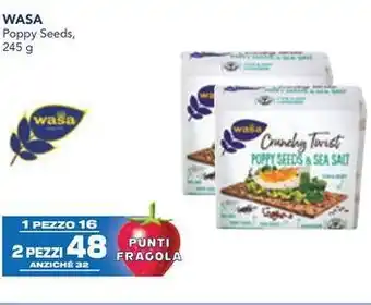 Esselunga WASA Poppy Seeds, 245 g offerta